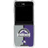 MLB Colorado Rockies Split Galaxy Z Flip6 Clear Case